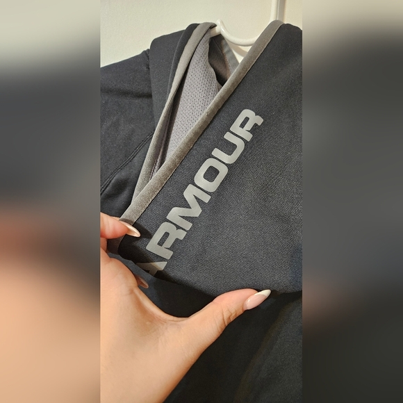 Under Armour Youth Pullover Black Gray Size Large - Picture 3 of 5